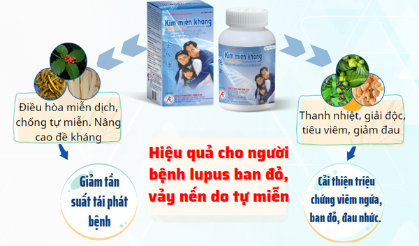 Viên uống thảo dược Kim Miễn Khang - hỗ trợ điều trị bệnh lupus ban đỏ